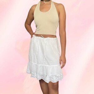 Abercrombie & Fitch Vintage White Skirt